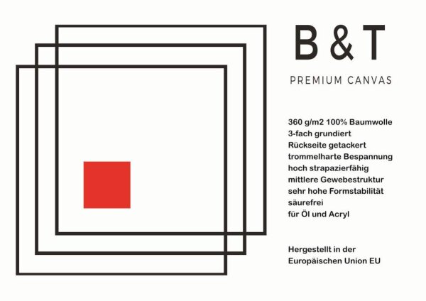 B&T Keilrahmen 3cm 70x80 cm Premium 380g